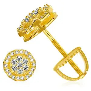 Octagon Stud Earrings