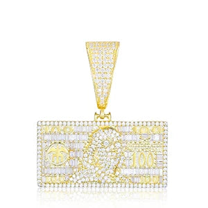 Rectangle Dollar Bill Pendant
