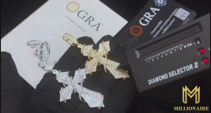 Silver Thorns Cross Pendant