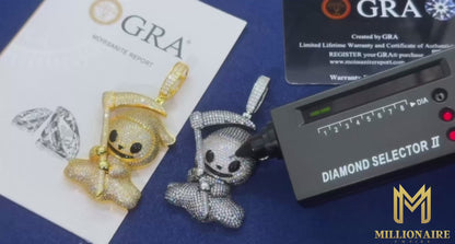 Exquisite Silver Ghost Pendant