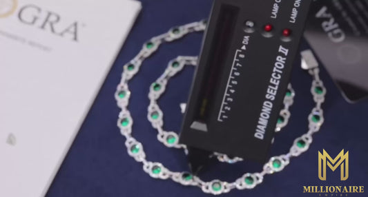 7MM Link Green Round CZ Chain/Bracelet