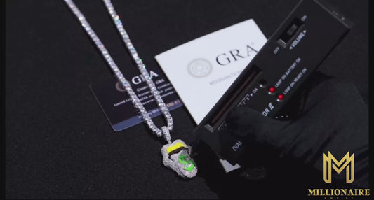 Sexy Mouth Lip Dripping Money Dollar Pendant