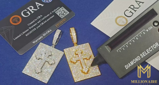 Cross Dog Tag Pendant