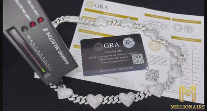 Heart Cuban Chain/Bracelet