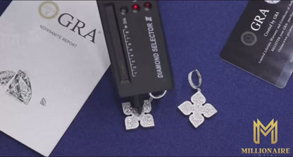 Poker Ace of Spades Cross Earrings