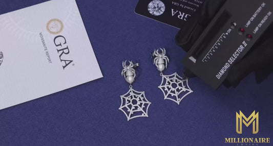 Spider Drop Earrings