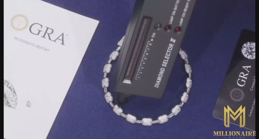 7MM Iced Out Squared Bracelet