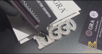 Custom Baguettes Letter Pendant