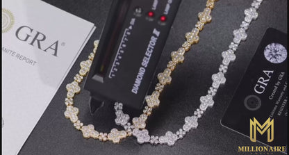 Cross Flower Tennis Chain/Bracelet