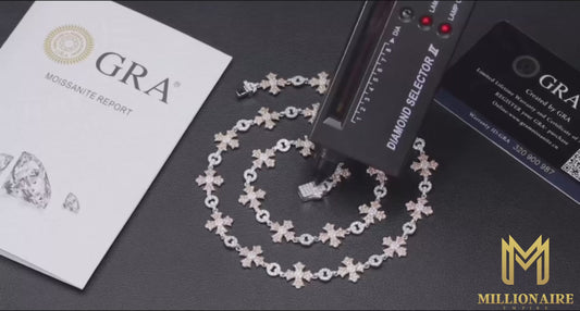 Cross with Round Cut Chain/Bracelet