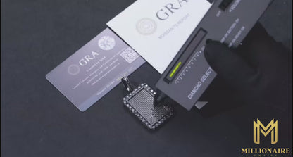 Rectangular Black Tag Pendant