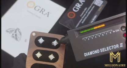 Cross Flower Stud Earrings