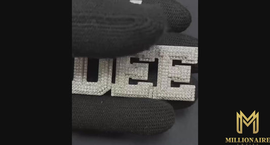 Silver Customized Letter Name Pendant