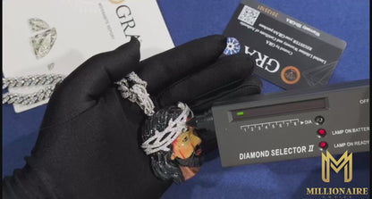 Enamel Jesus Head Pendant