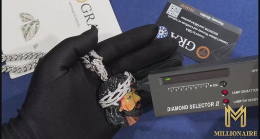 Enamel Jesus Head Pendant