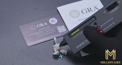 Glowing Hand of Prayer Cross Pendant