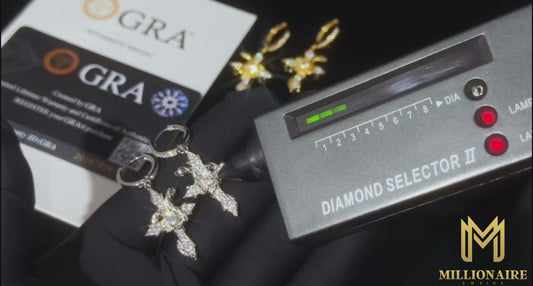 Arrow Cross Hoop Earrings